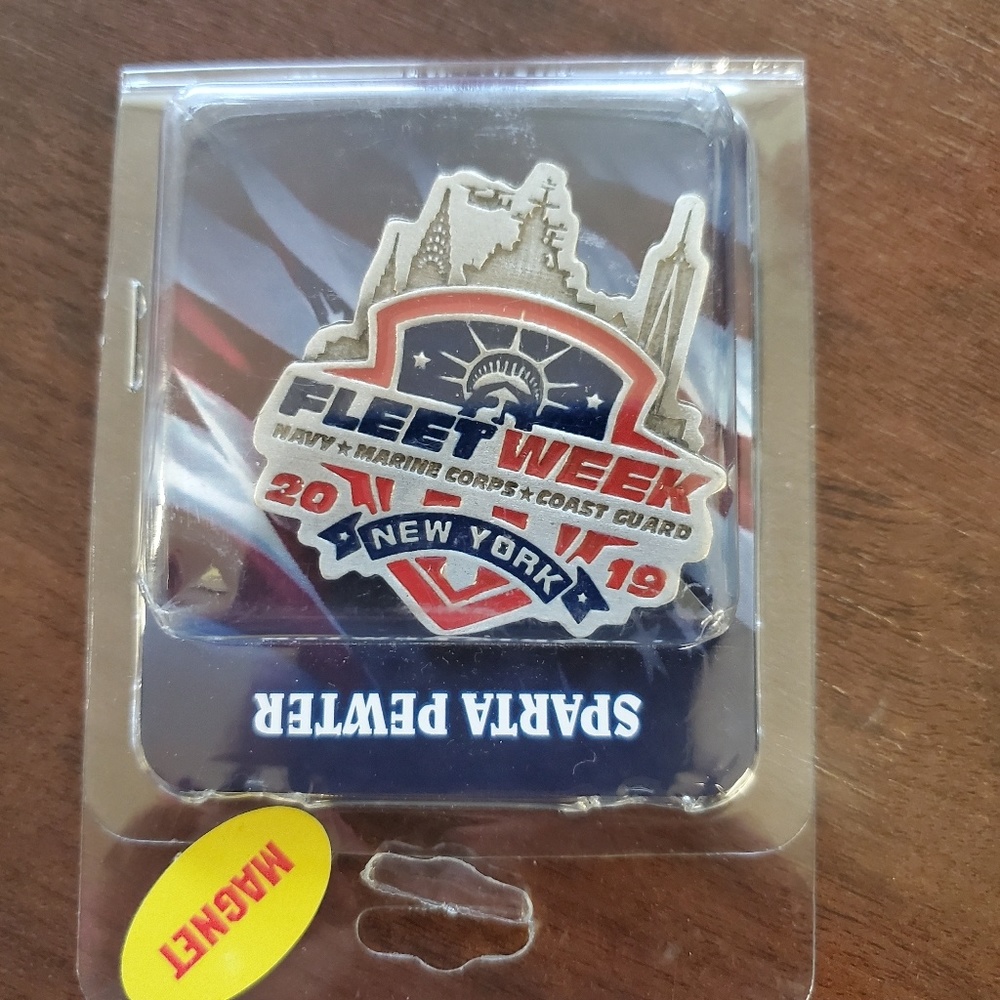 2019 fleetweek New York pewter magnet